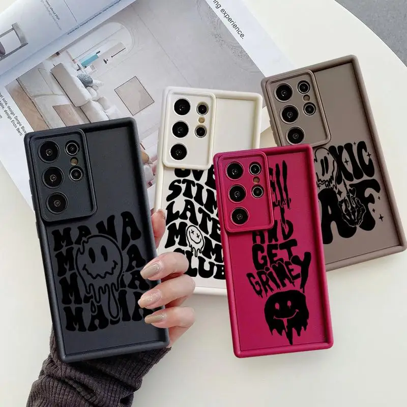 Чехол для телефона с 3d рисунком S-Smiley F-Face Samsung Galaxy S24 S23 S22 Ultra S20 FE Note 20 A50 A04 A04S