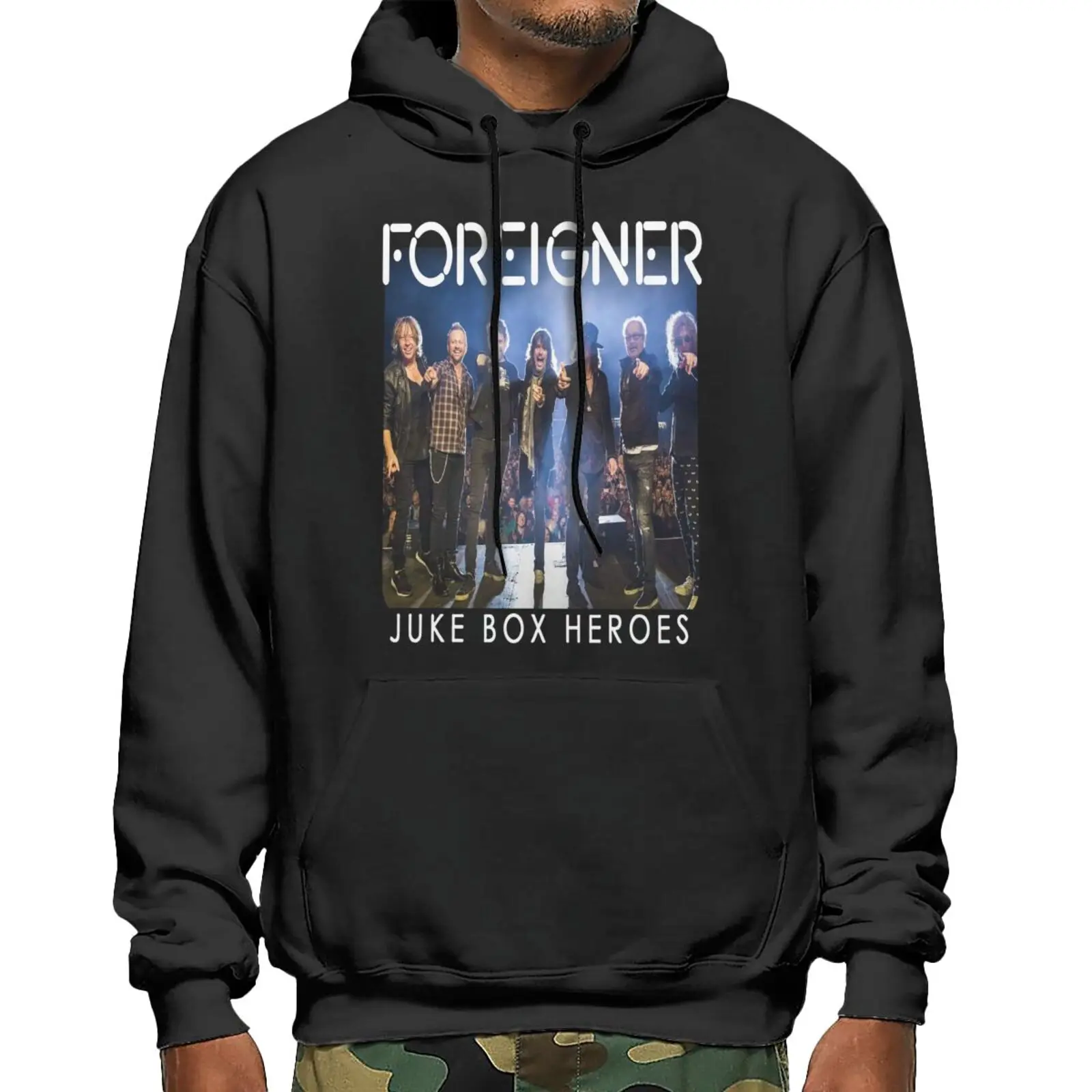 

Foreigner Juke Box Heroes Tour 2020 1309 Sweatshirts Hoodies Tracksuit Men's Clothes Hoodie With Zipper Woman Clothes Harajuku