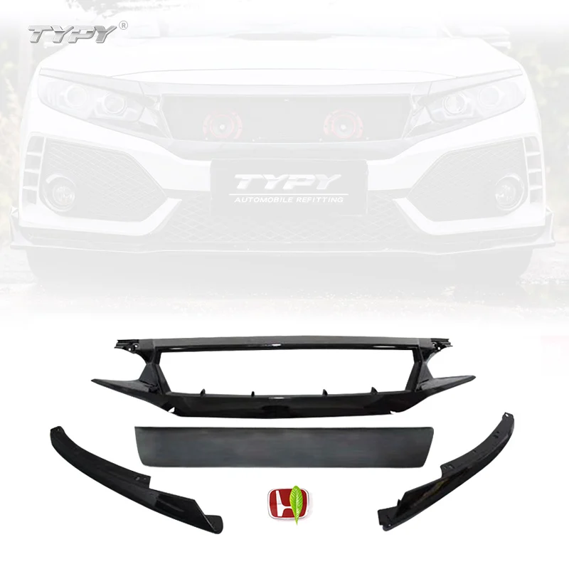 

Factory price Front Grille JS Style Carbon Front Bumper Grille Grill Mesh For 10th Gen 2016-2021