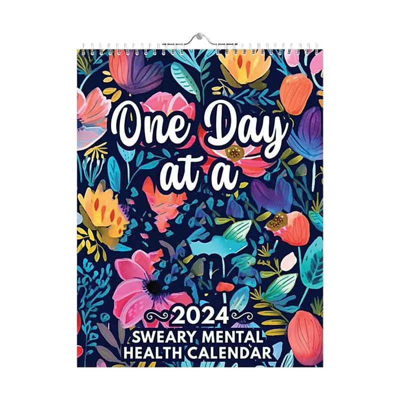 

Календарь для психического здоровья 2024, Забавный 2024 планировщик, вдохновляющий календарь 2024, новинка 2024, ежемесячный недельный ежедневник