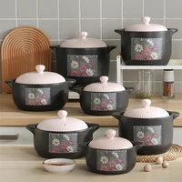 open fire casserole gas high temperature ceramic casserole household gas stove soup casserole cookware set pots for cooking