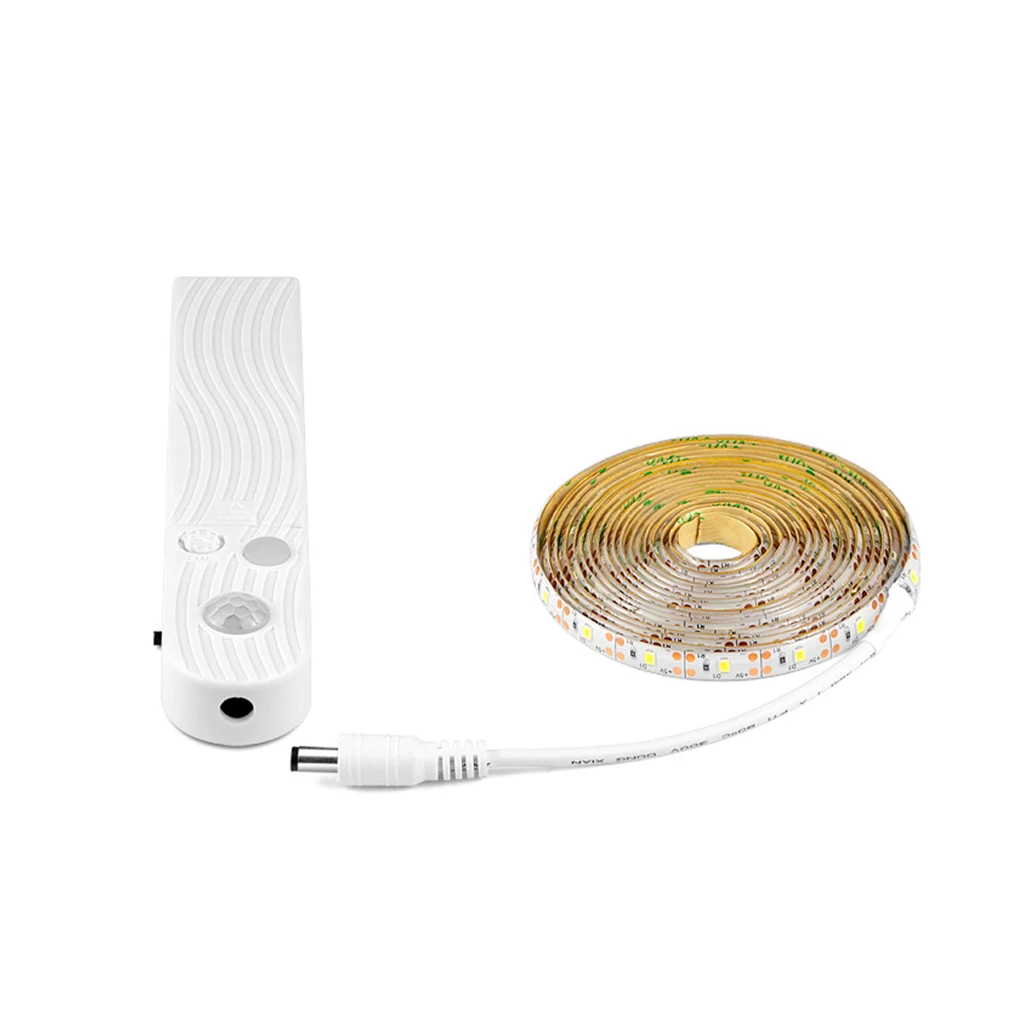 

1/2/3 LED Lights Strip Sweep Waving PIR Wardrobe Lighting Ribbon IP65 Waterproof Automatic Kitchen Lamp Tape White Light 2m