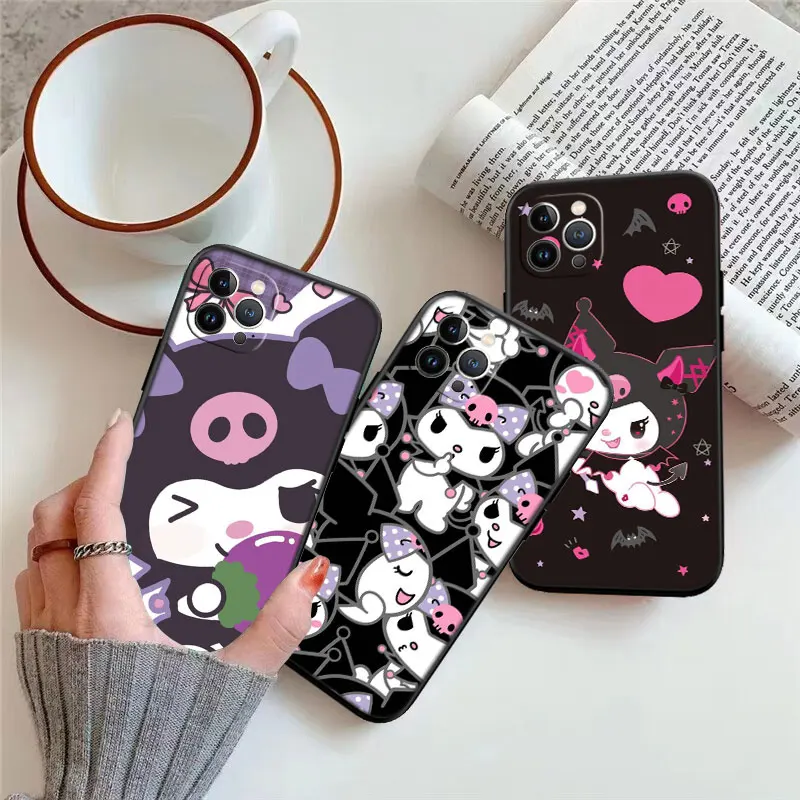 Новый высококачественный чехол для сотовых телефонов YK22 Kuromi iPhone 16 Pro Max Plus Mini