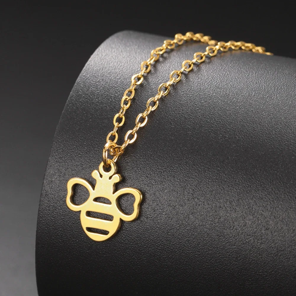 Ожерелье с подвеской My Shape Little Bee для женщин и девочек подвески из нержавеющей