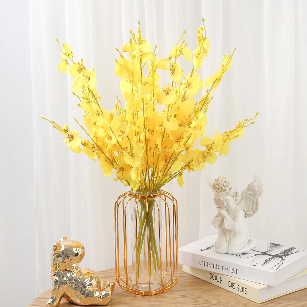 

Искусственные цветы вишни желтые