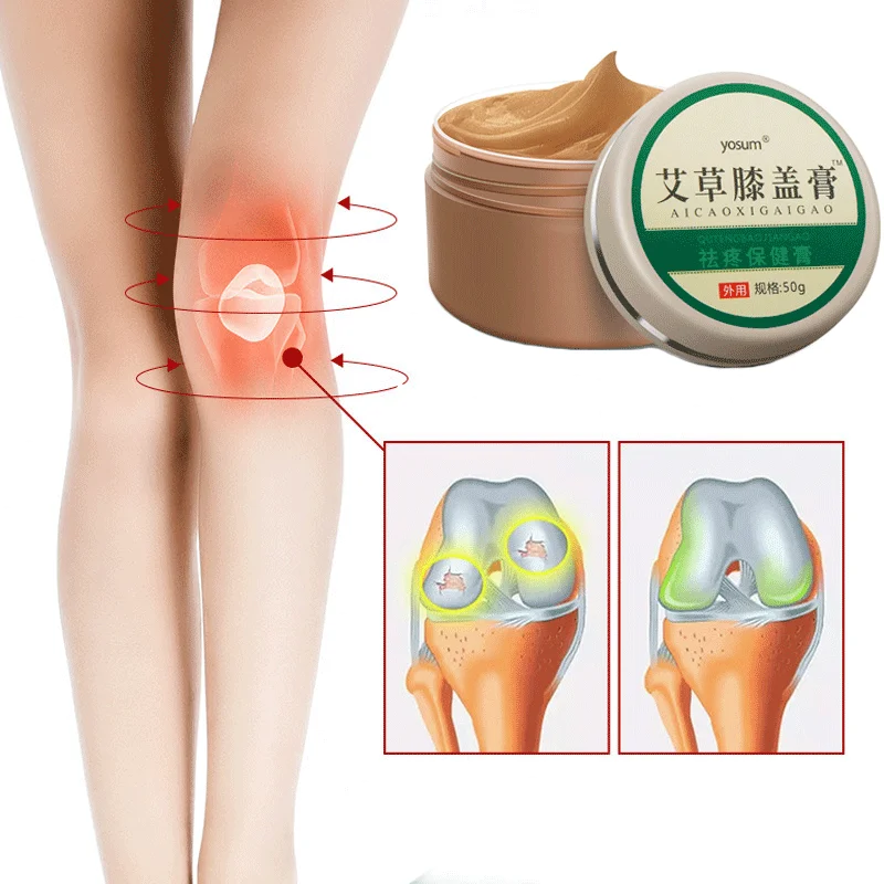 50g Chinese Health Wormwood Cream Herbal Medical Pain Cream Knee Care Relief Pai Patch Cream Massager Relieving Joint Knee Care