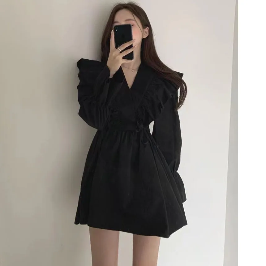 платье женское весна 2022 мини платья женские модные нарядное белое черное