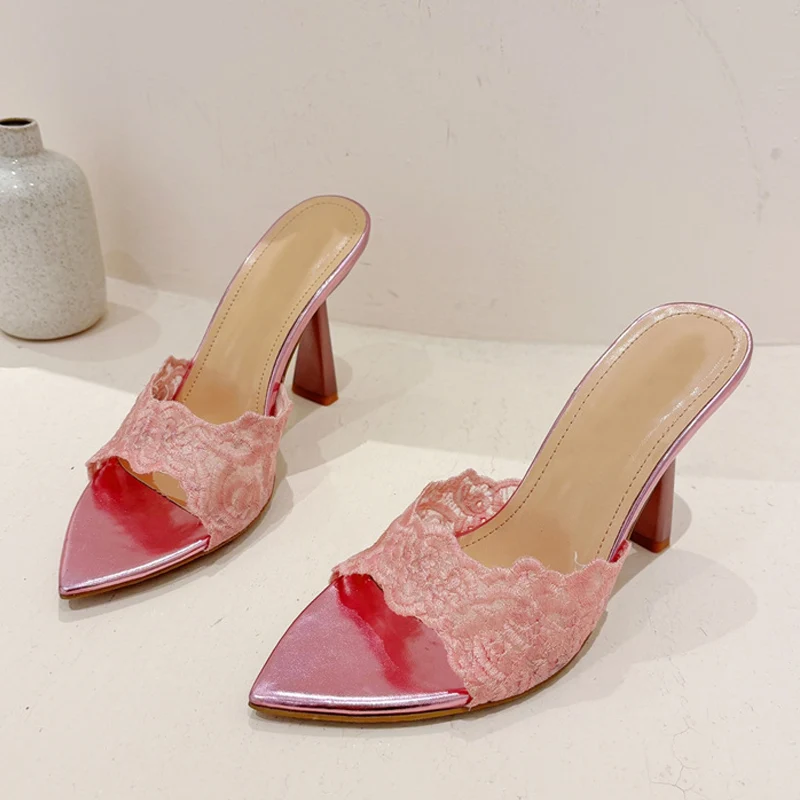 Шлепанцы Liyke женские с вышивкой ручной работы пеньковые сандалии пикантные туфли