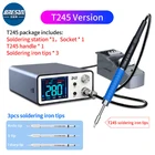 Интеллектуальная паяльная станция AIXUN T3A T3B, поддержка серии T12T245210, наконечники ручки, Электрический паяльник, паяльная станция