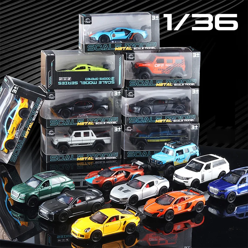 

Модель автомобиля McLaren Defender 911GTR из сплава, литой миниатюрный автомобиль, коллекция карманных автомобилей, украшение торта, игрушечный автомобиль, подарок для детей, 1/36