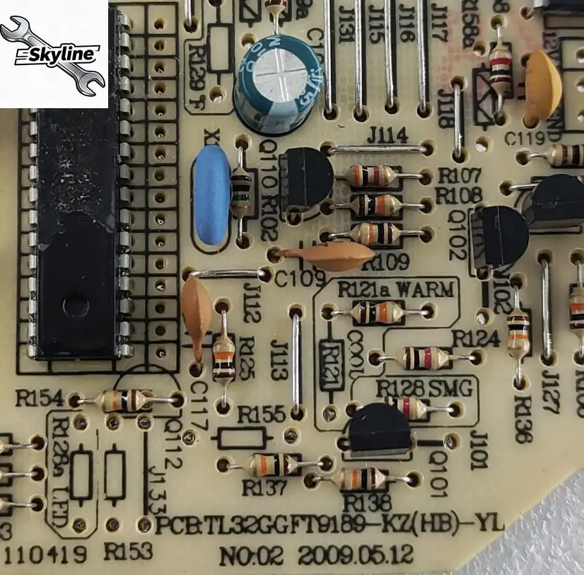 Новая плата управления кондиционером (PCB): TL32GGFT9189-KZ (HB)-YL, запчасть для платы управления. (art.: 3920d883fcdbe) - 3920d883fcdbe