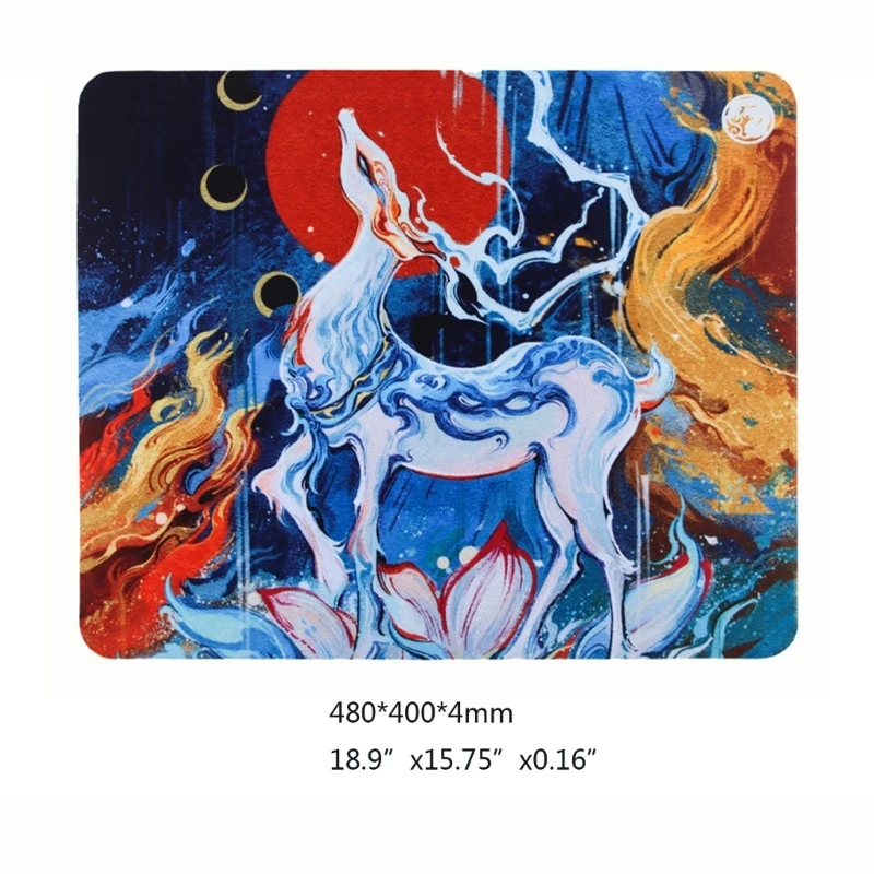 Коврик для мыши Esptiger QingSui Deer на микротканой резиновой основе Прямая поставка