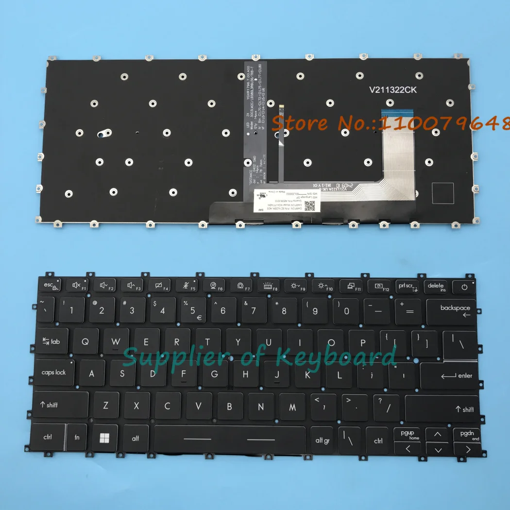 НОВИНКА для MSI Modern 14 C12M C13M C12MO MS-14J1 V 211322 БК1 В CJ Английская клавиатура ноутбука CK с