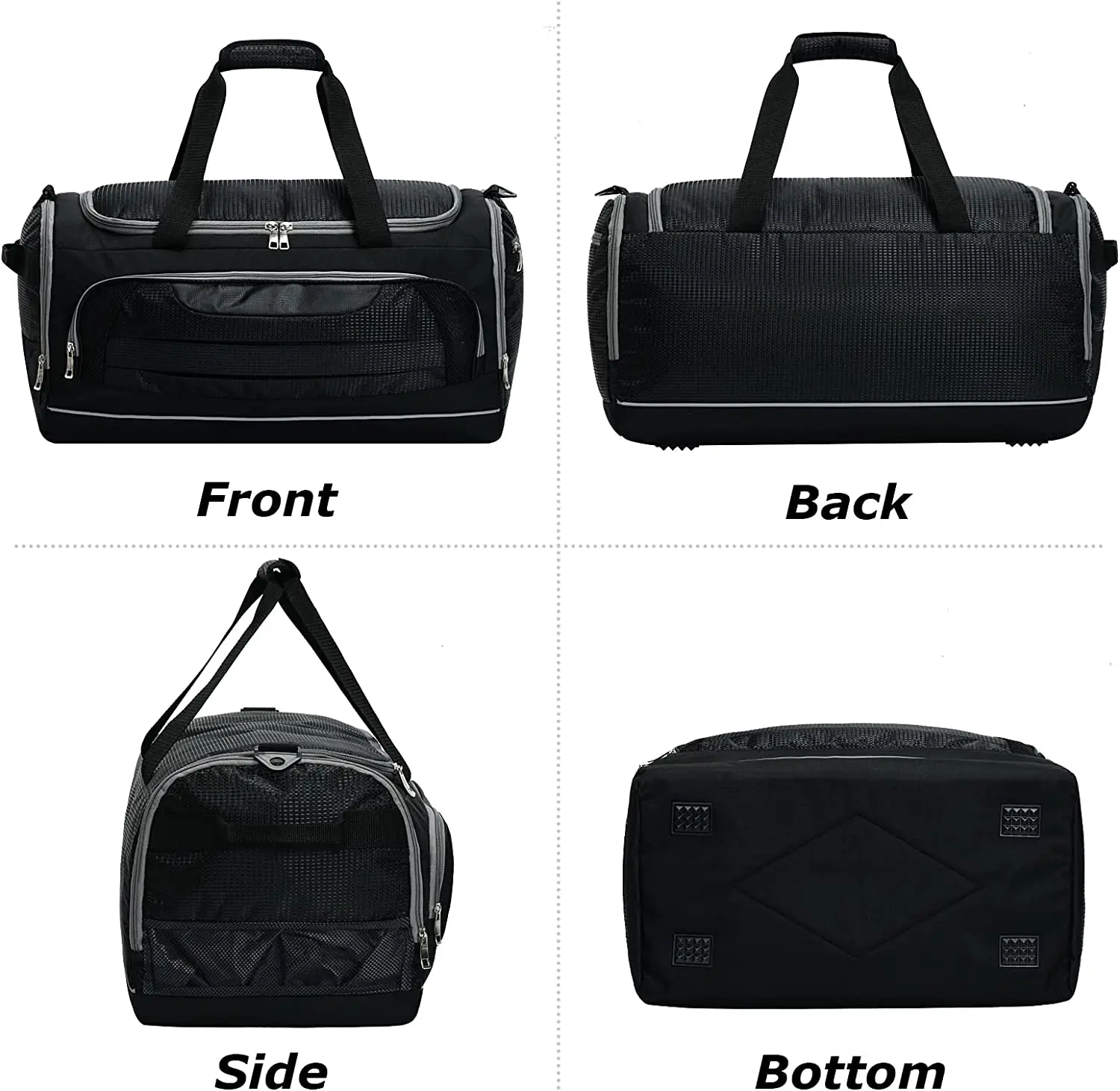 Men Sports Duffle Bag with Shoe Compartment 22 /21.5 Inch Gym Bags for Fitness Training Outdoor IFARADAY