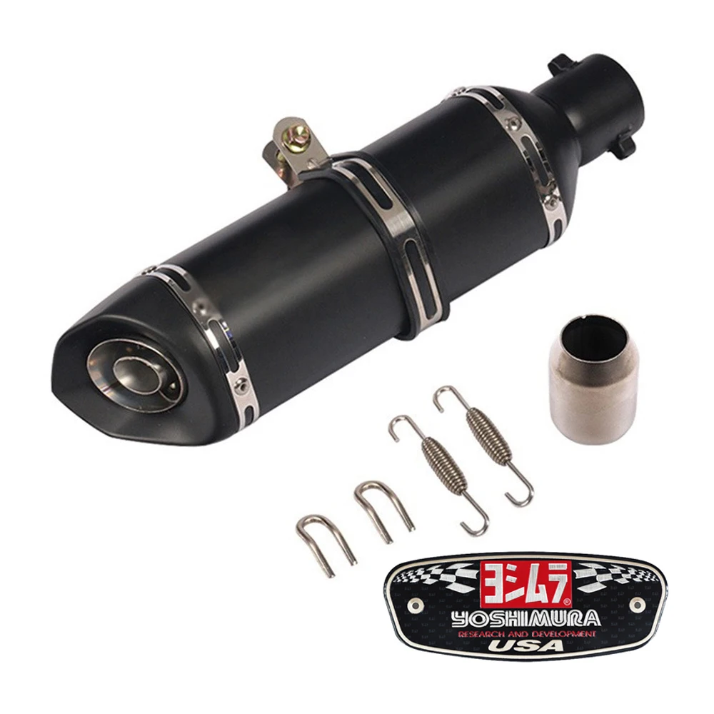 

Motorcycle ID:51mm Stainless Steel 370mm Exhaust Pipe Muffler FOR YAMAHA YZF-R6 FZ6R TDM 850 FOR KAWASAKI NINJA ZX6R NINJA 250