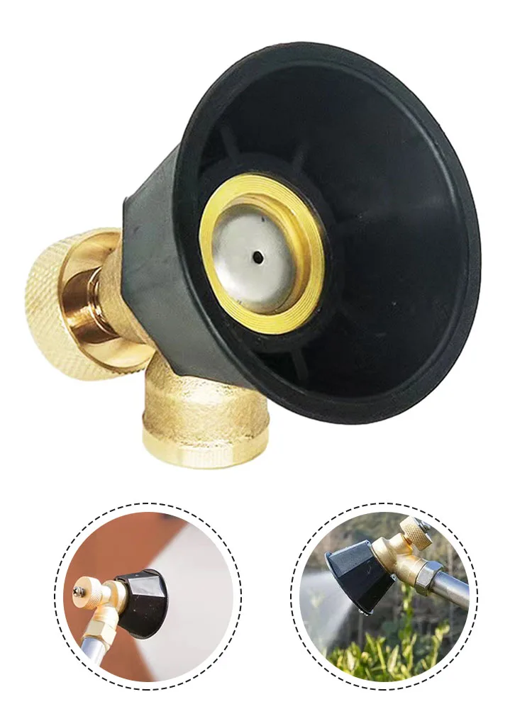 

14*1.5 Black Cyclone Bozzle Agricultural Sprinkler Head Atomization Adjustable Nozzle Garden Copper Aluminum Core Accessories