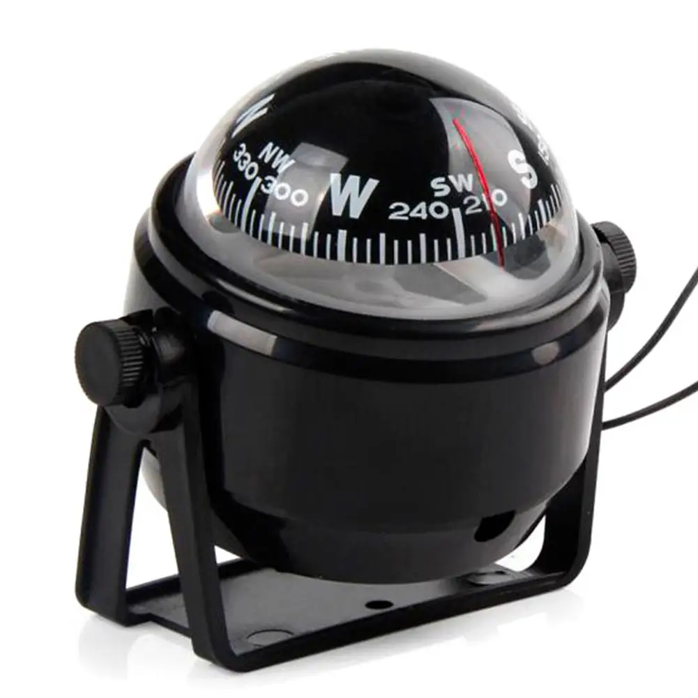 

1pc Outdoor Sea Marine Compass With Magnetic Declination Adjustment Multi-functional Car Compass With Light Lc550