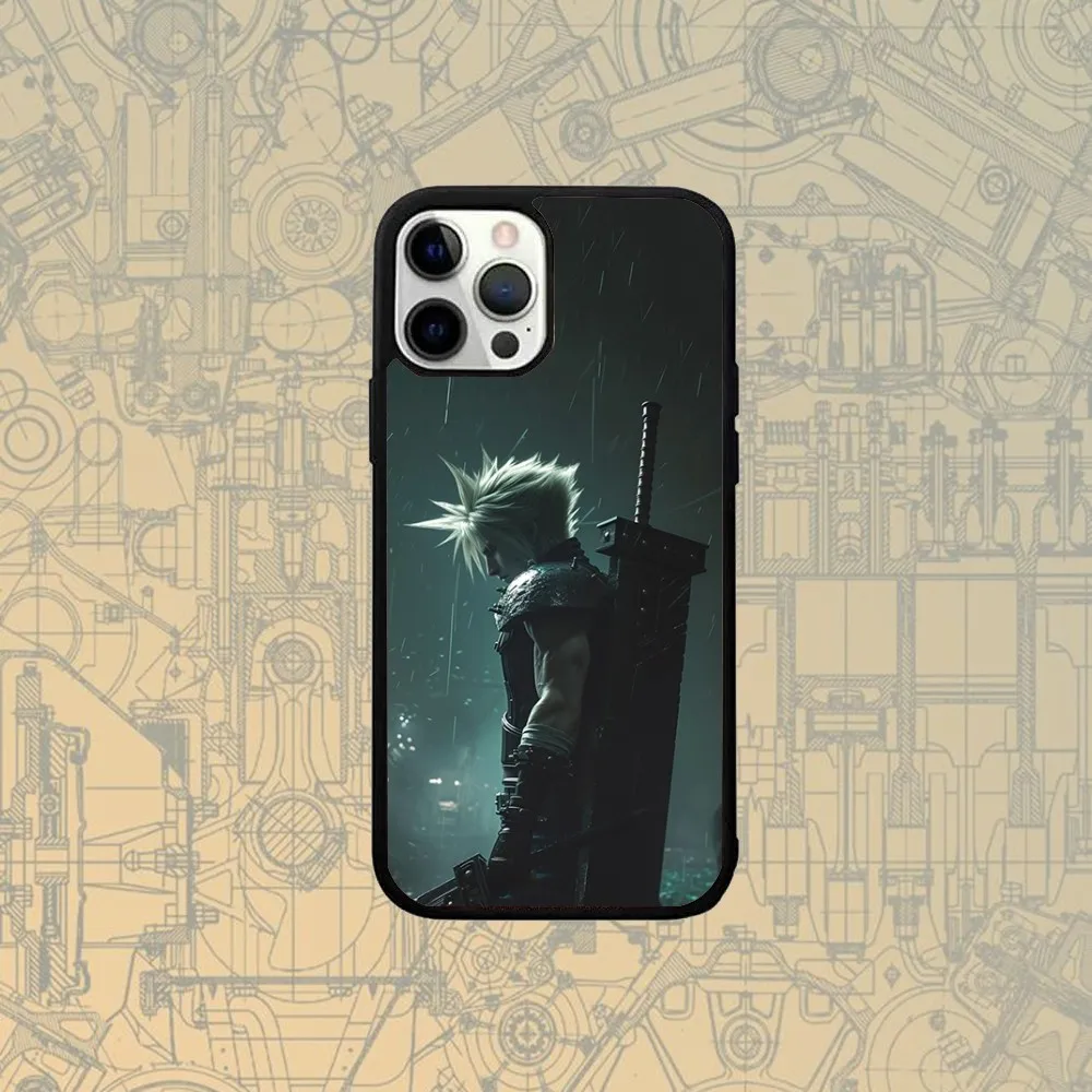 Чехол для телефона Final Fantasy VII Cloud IPhone 16 15 Pro Max чехол 14 Plus 13 12 11 Magesafe с магнитной