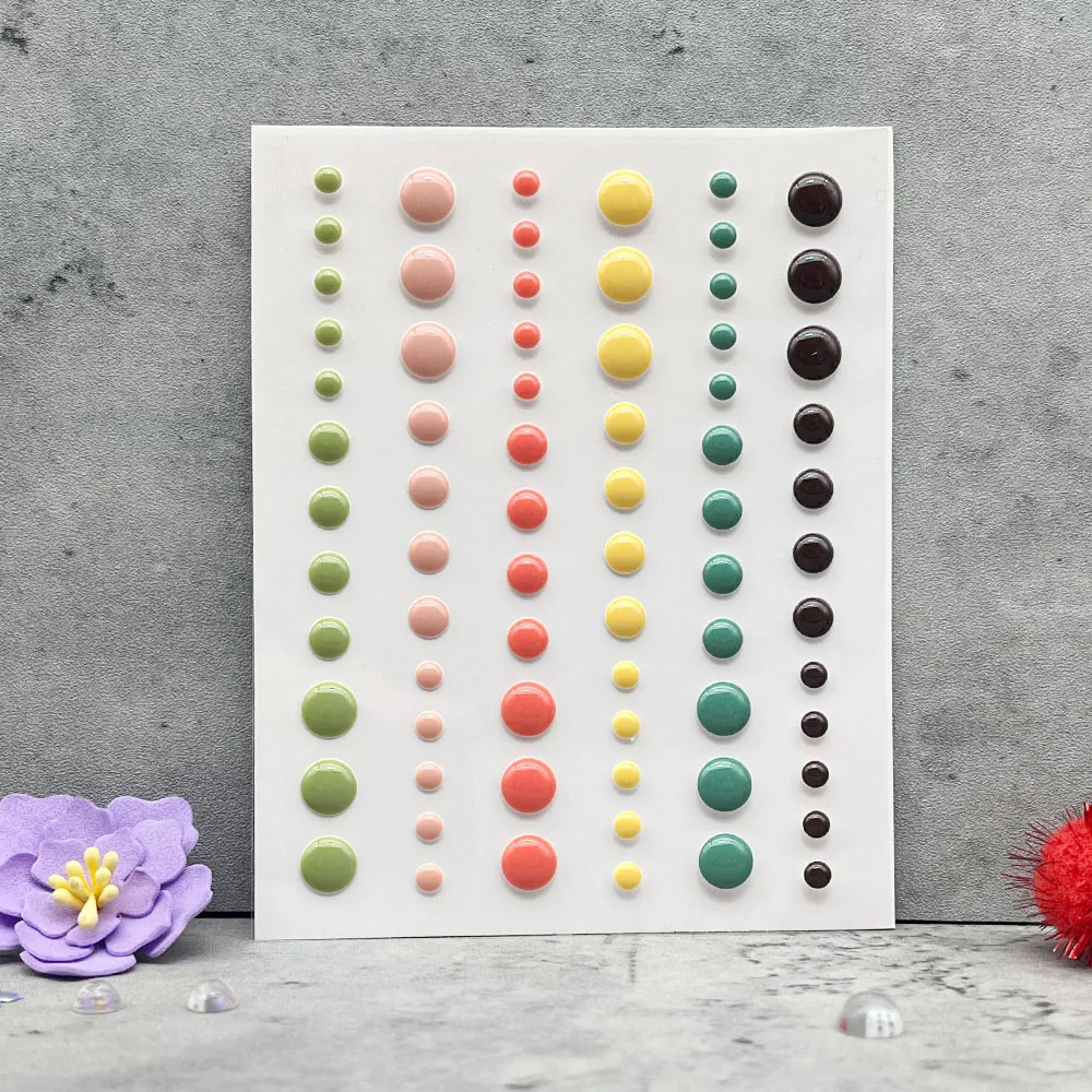 Полукруглая наклейка с плоским дном и жемчугом 5 шт./лот для скрапбукинга