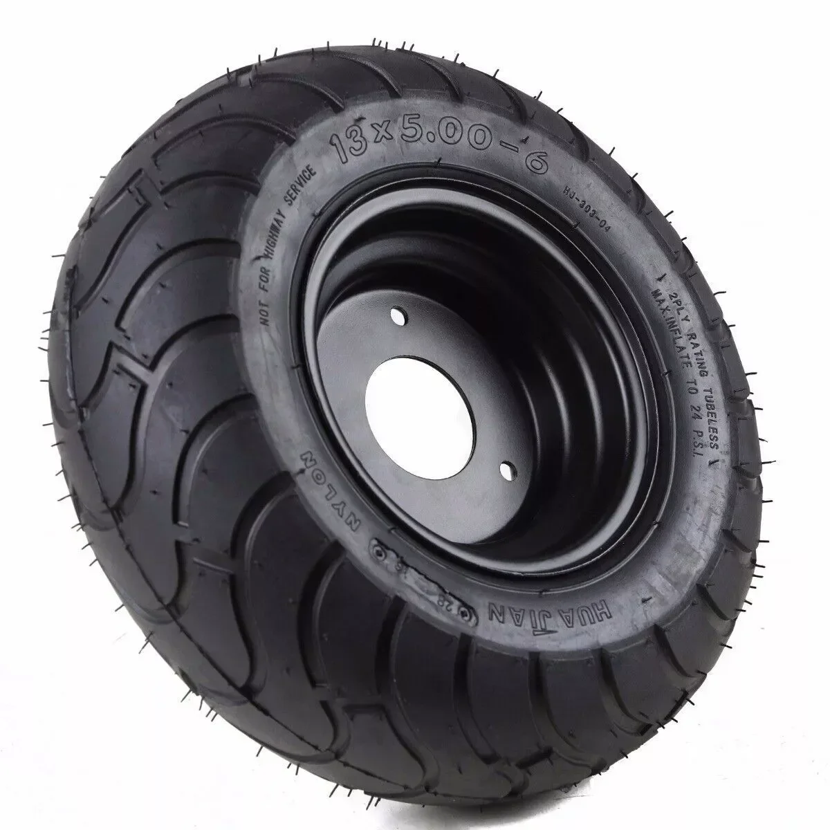 TDPRO 4 шт. 6-дюймовое заднее колесо с опорной шиной 13x5.00-6 для 49cc 90cc картинг багги