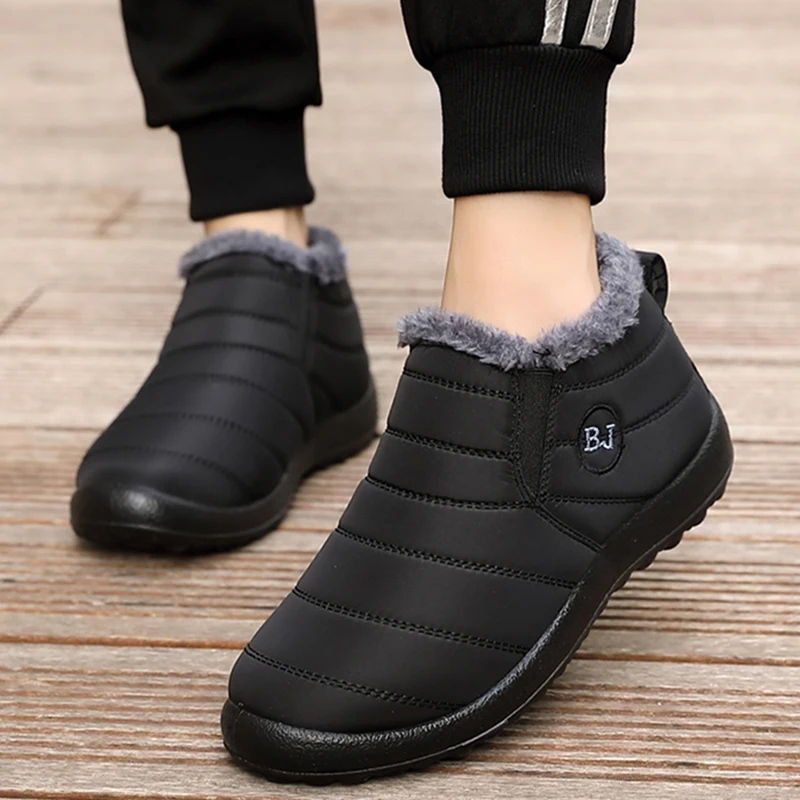 

Men's sneakers Winter Men Casual Shoes Male Warm Winter Shoes For Men Loafers Unisex Sneakers Winter Fur Short Shoes Man loafers