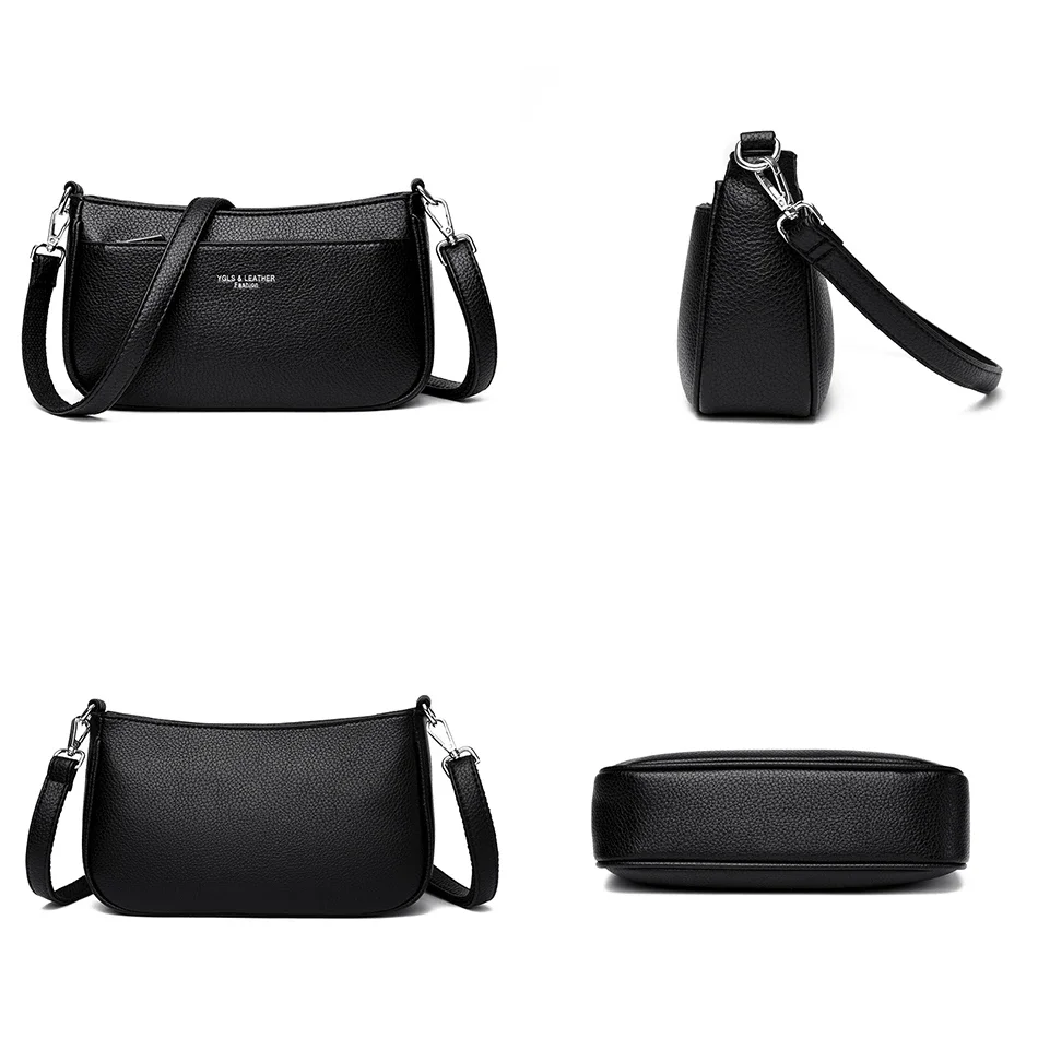 Новинка 2024 женские сумки высококачественные мягкие кожаные и кошельки