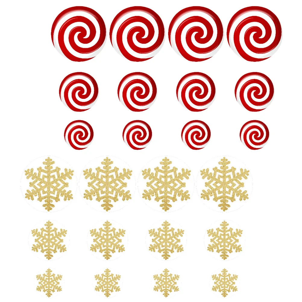 

Christmas Floor Sticker Wall Stickers Decal Candy Snowflake Peppermint Xmas Bead Walls Boardsdecals Mural Party Window