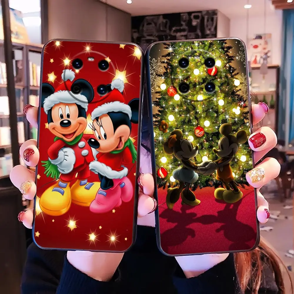 

Mickey Minnie Mouse Merry Christmas Case For Huawei P10 P20 P30 P Smart Z P40 Funda P50 P50E Lite E 5G Coque 2018 Plus Case Para