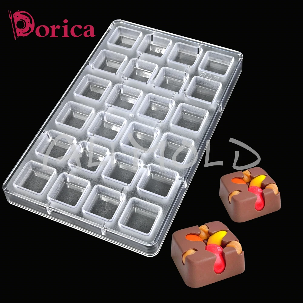 Блок-форма для шоколада поликарбонат домашние капюшоны крем-масляный конфеты