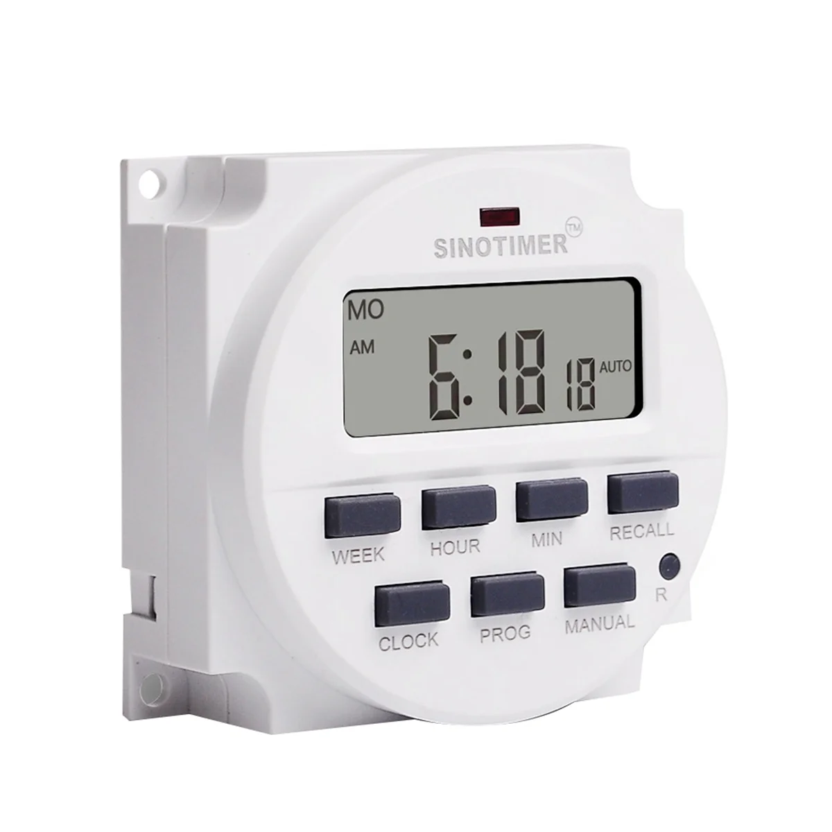 

SINOTIMER TM618H-4 DC 12V Volt Voltage Output Digital 7 Days Weekly Programmable Timer Switch Time Relay Controller 12V Timer