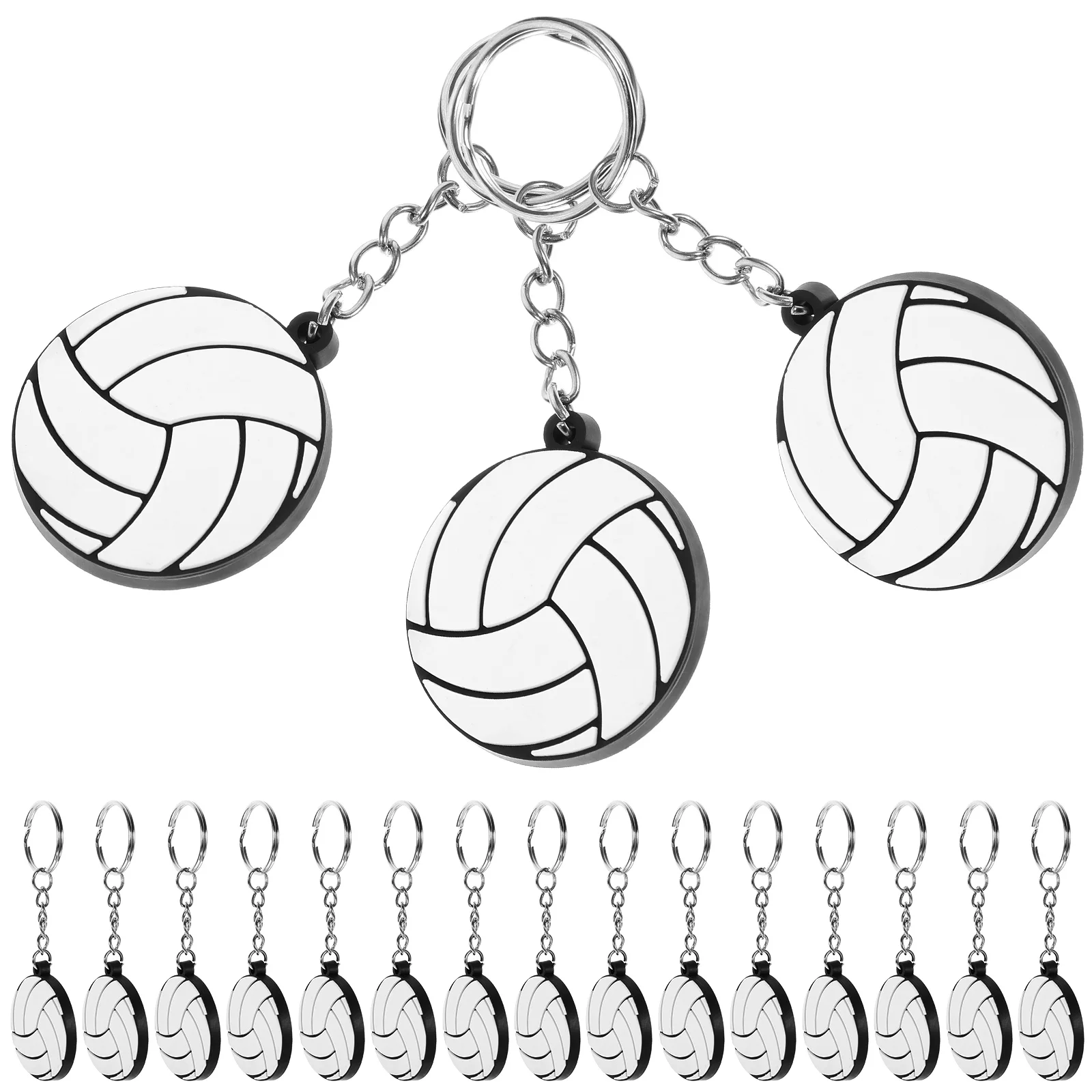 

20 Pcs Decor Key Chain Volleyball Keyring Decorate Big Keychain Metal Party Favors Decorative Bag Pendant Decoration