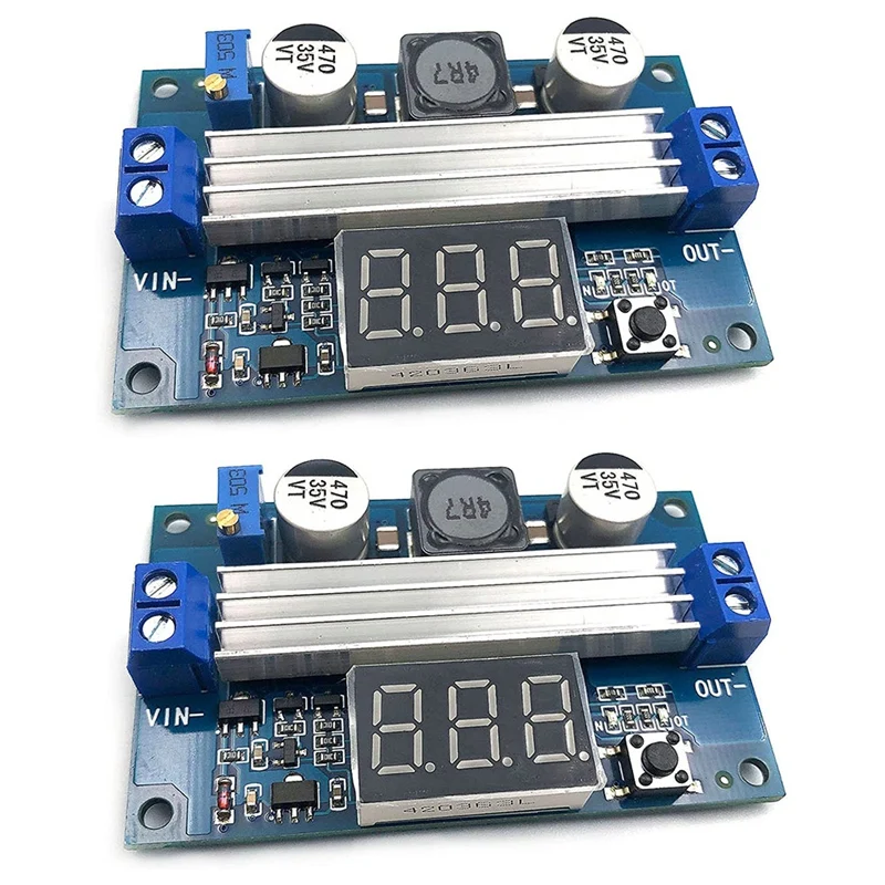 

2Pcs LTC1871 DC-DC Boost Step-Up Voltage Converter Module 100W Power Adjustable Output 3.5-35V Power Regulator Board