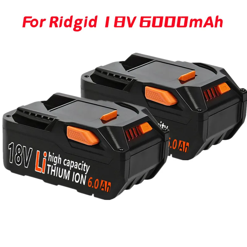 

3rd-Generation Lithium-6000mAh 18V Ersatz Batterie für Ridgid 18V Cordless Power Tools Lithium-Ionen R840084 R840087 Batterie