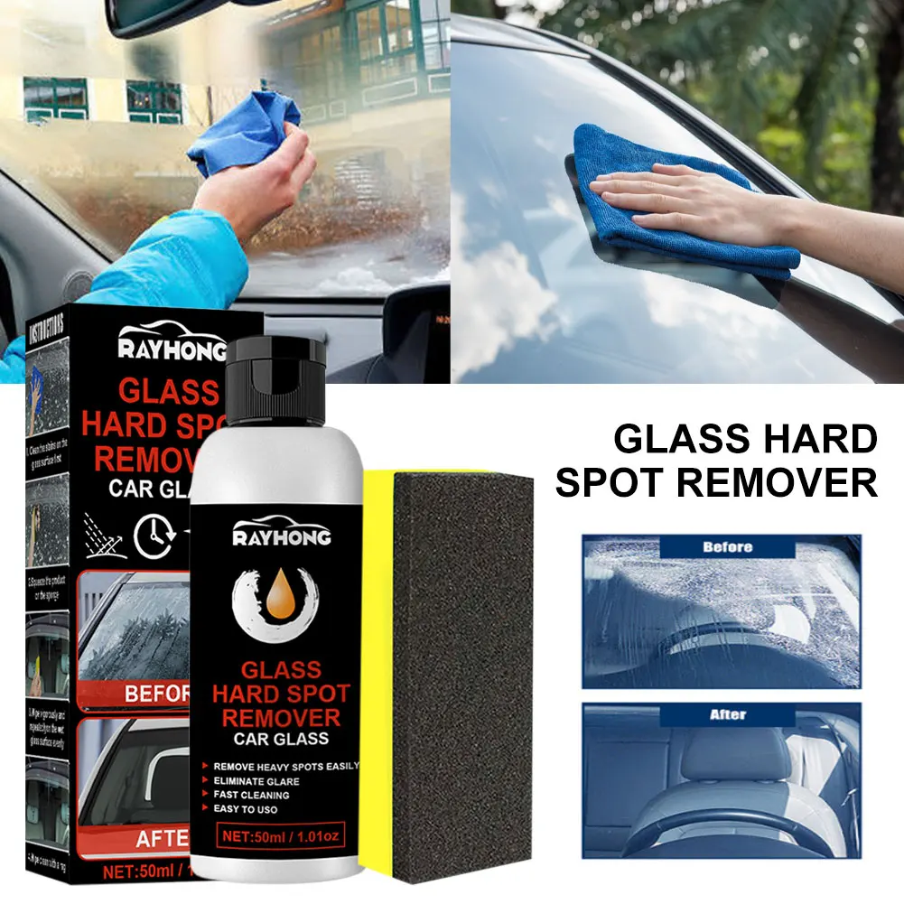 

50ML Car Windshield Cleaning Agent Glass Oil Film Cleaning Paste Polishing Film Coating Agent Waterproof Anti Mist Glass Cleaner