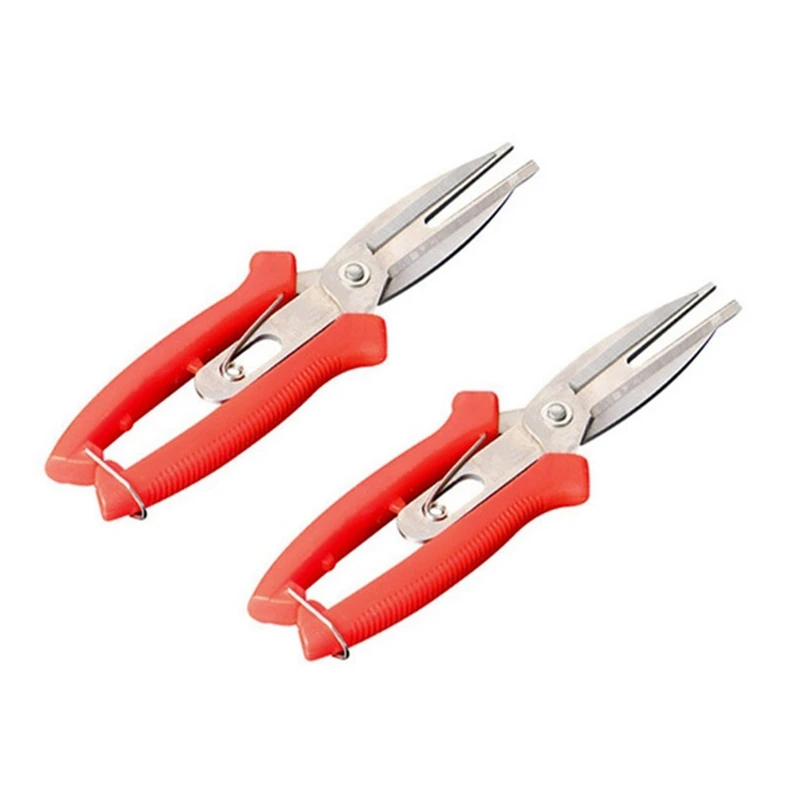 

2PCS Agriculture Thinning Scissors Flowers Thinning Shears Multi-Use Pruning Tools Double-Port Fruit Trees Thinning