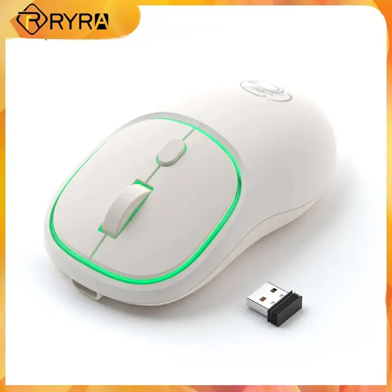 

RYRA WIFI Gamer Mouse 4 Keys Dual Mode Mouse 1600DPI Wireless Mouse Type C USB Mute PC Laptop Compatible Gaming Mice Single Mode