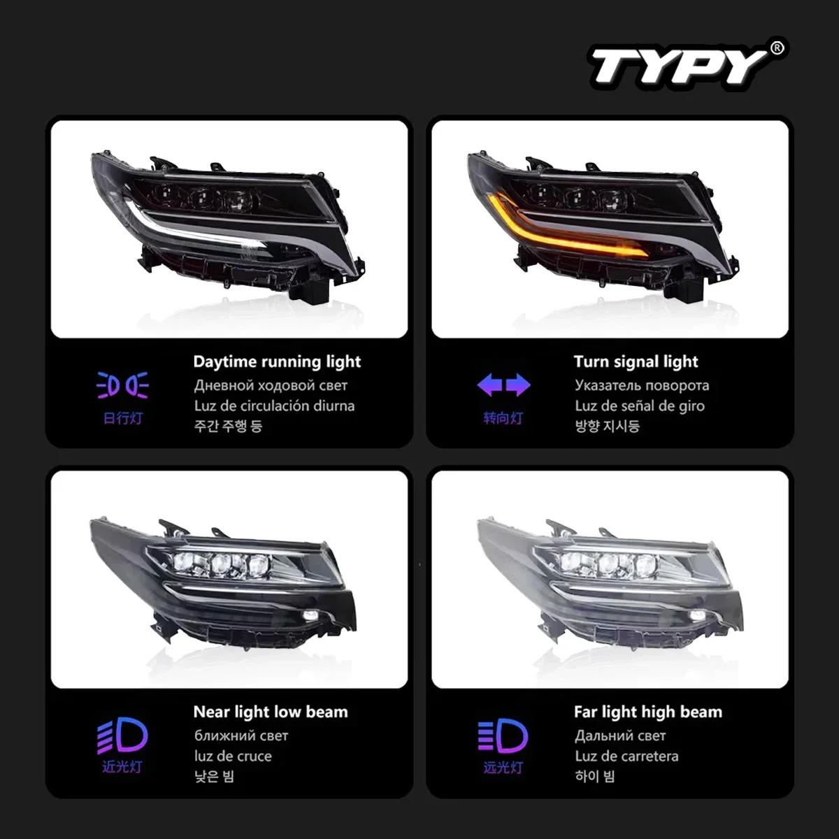 Новая искусственная Модифицированная Налобная лампа для Toyota Alphard 3 светодиодный