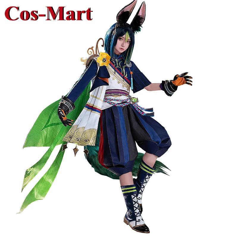 Cos-Mart горячая игра Genshin Impact Tignari карнавальный костюм великолепная боевая форма