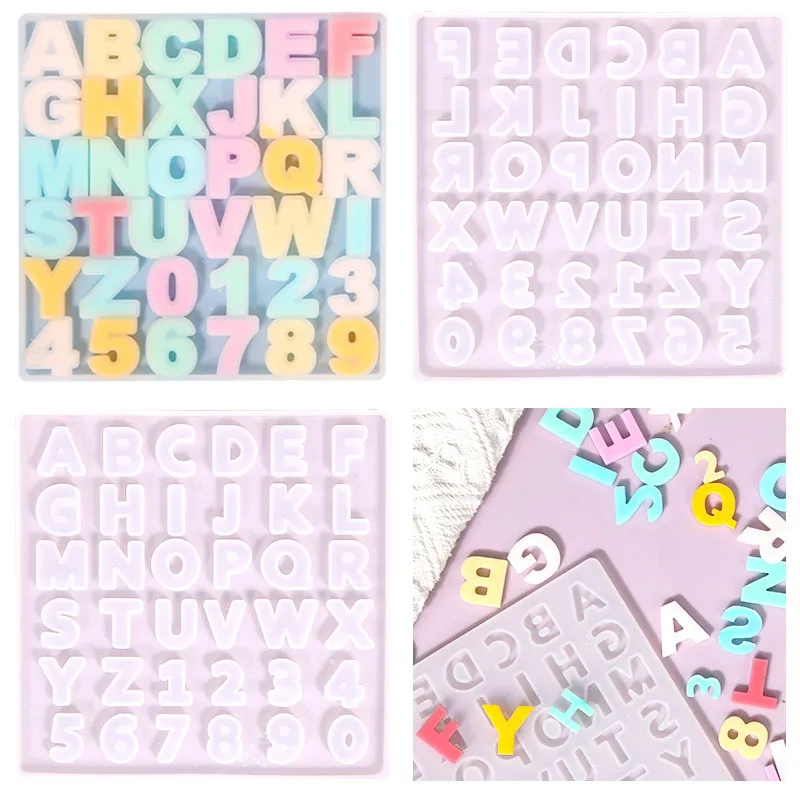 

Alphabet Letter Number Decoration Craft Silicone Mold For Earring Pendant Making Creative Keychain Crystal Epoxy Resin Mold