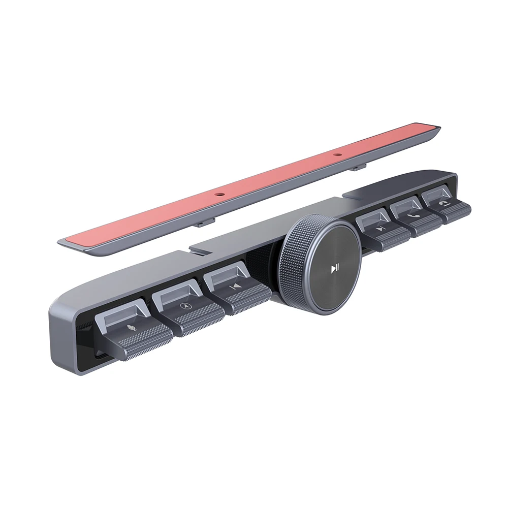 

Беспроводной мультимедийный пульт дистанционного управления, 7-клавишный светодиодный автомобильный контроллер, регулятор громкости, ответ на телефонные звонки для мультимедийного проигрывателя навигации