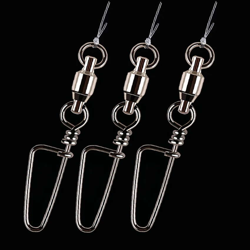 

50 шт./коробка, рыболовные Вертлюги Из Нержавеющей Стали