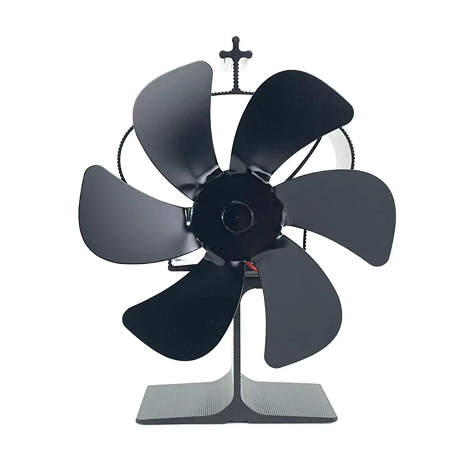 

Winter 6 Blade Fireplace Fan Quiet Safe Heat Powered Wood Fan Stove Home Low Durable Burning Noise Portable Accessories O0n8