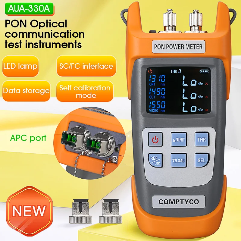 FTTX/ONT/OLT  AUA-330A/U Handheld Fiber Optical PON Power Meter 1310/1490/1550nm