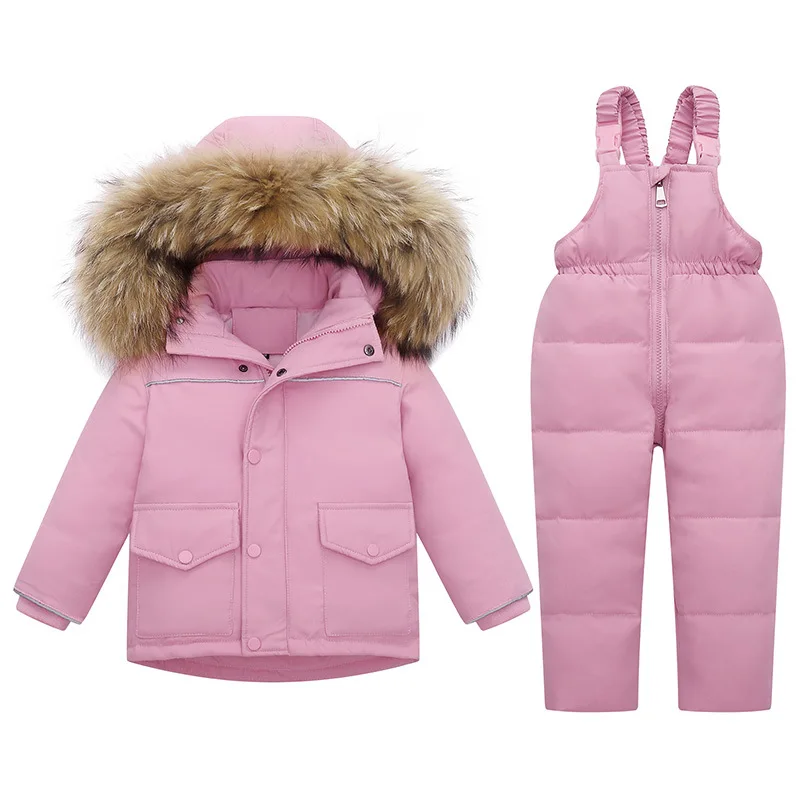 

Children's Down Jacket European and American Manufacturers Sell Directly Thicken 1-6 Year Old Ski Clothes Two Piece Down Jacket