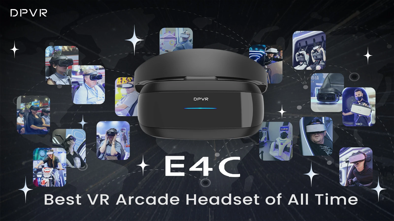 DPVR E4C 4K 116 FOV VR Гарнитура Deepoon Новая модель для VR-машины с использованием горячей