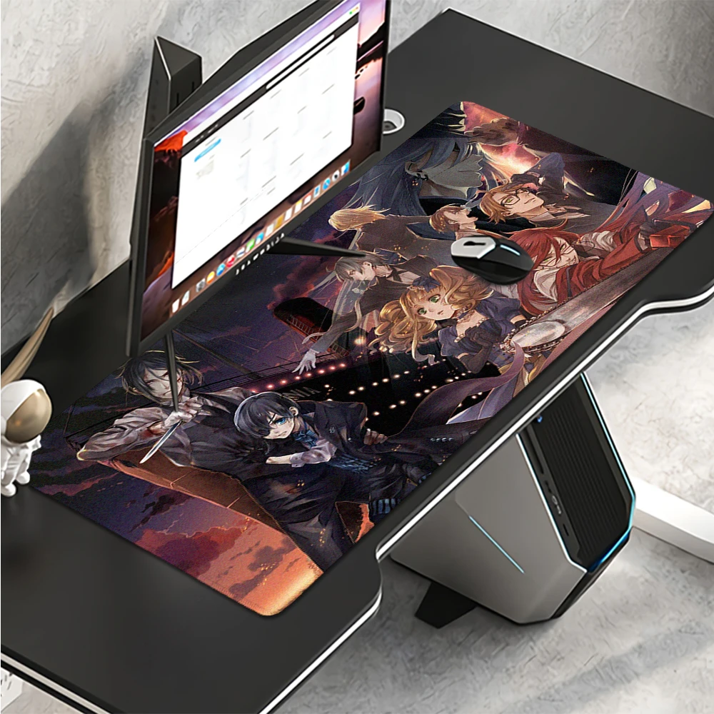 

Black Butler Animation Desktop Desk Mat Kawaii Gaming Accessories Students Writing Pad for PC Computer Table