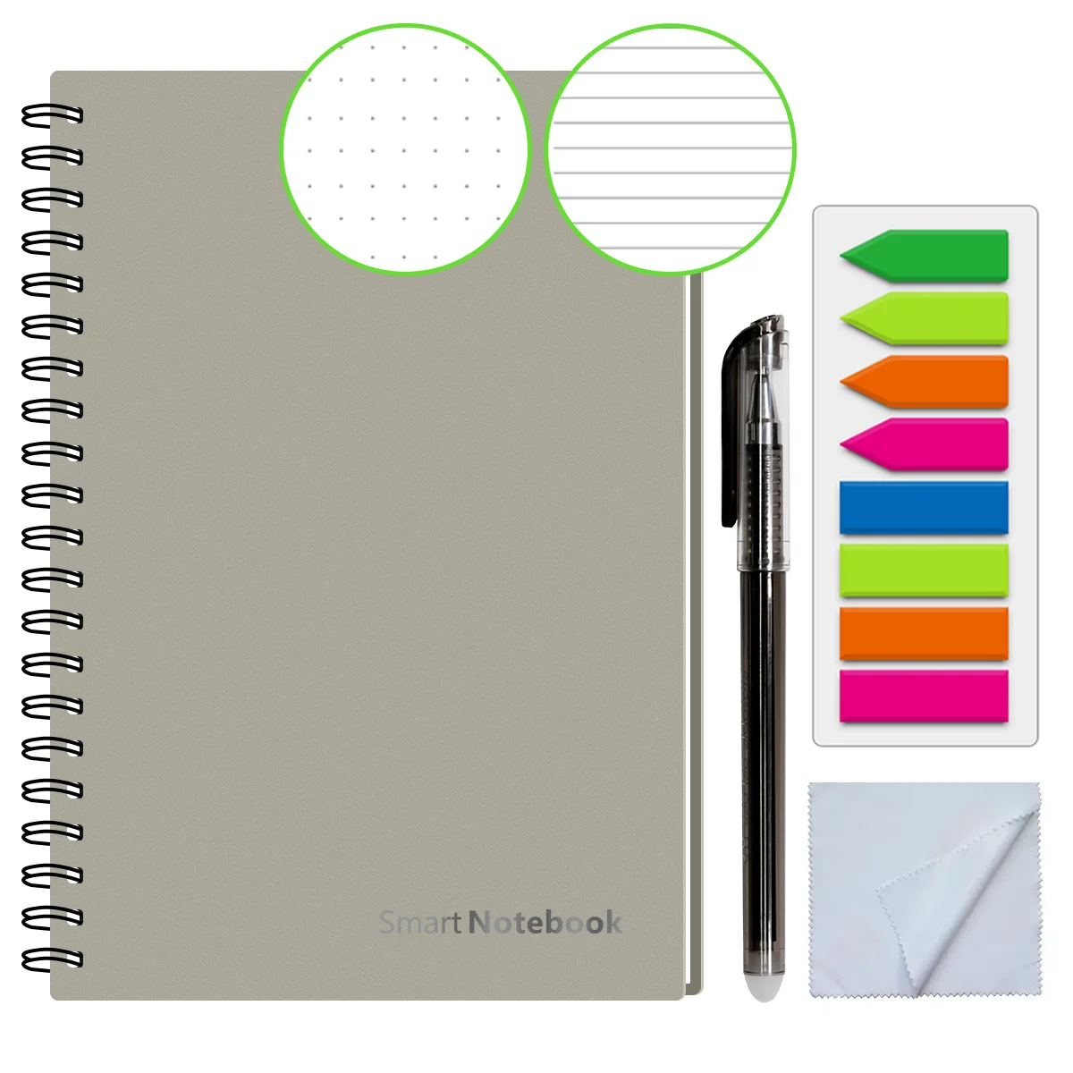 A5 smart erasable notebook Spiral reusable notebook drawing notebooks campus notebook with pen School Stationery Officer Fashion