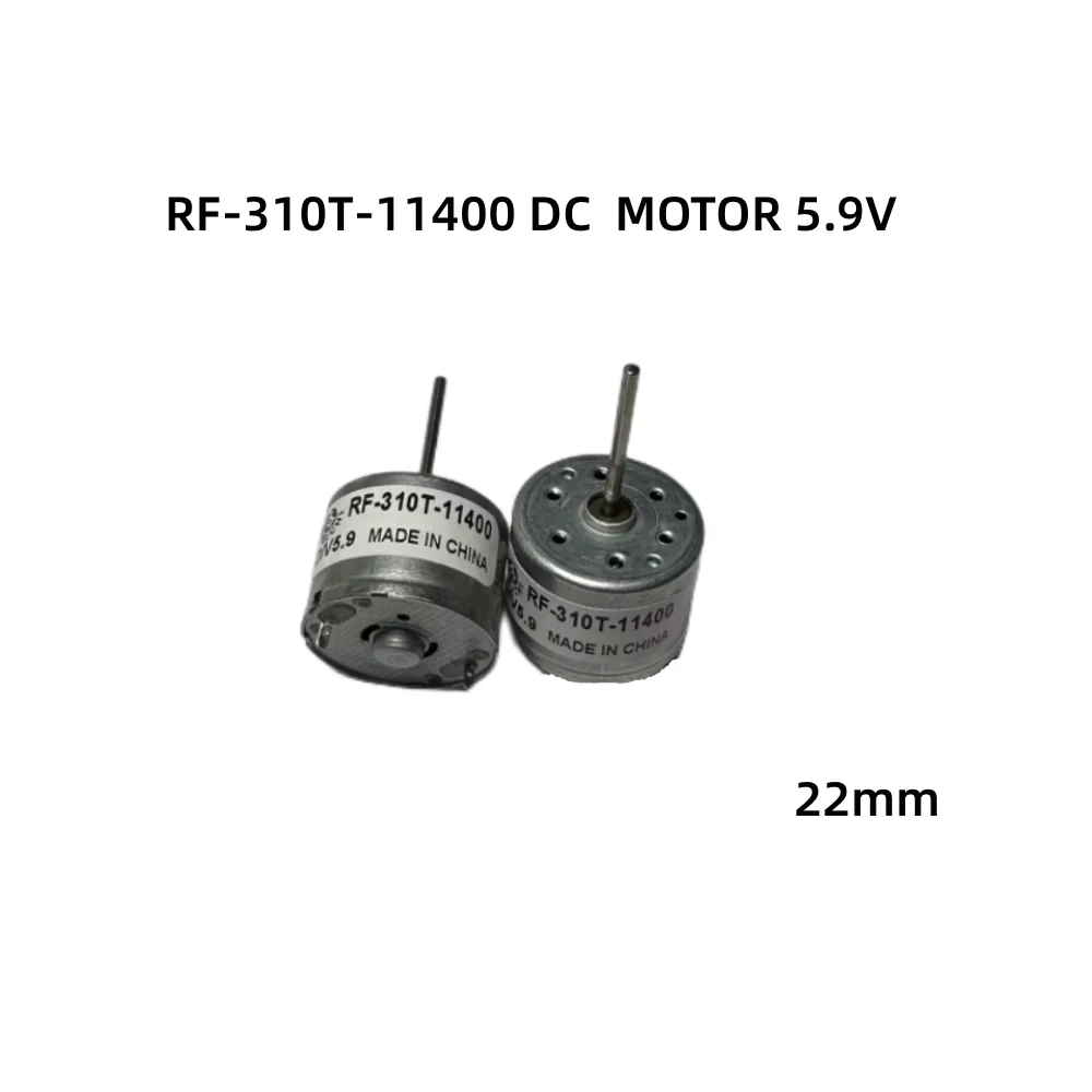 RF-310T-11400 двигатель постоянного тока 5,9 в 310 микро-двигатель, 22 мм длинный вал, используется для механического оборудования VCD DVD вентилятора