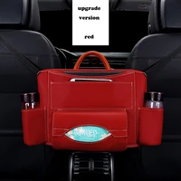 pu leather car handbag interior car storage organizer seat middle box seat hanger storage bag car seat compartment storage bag