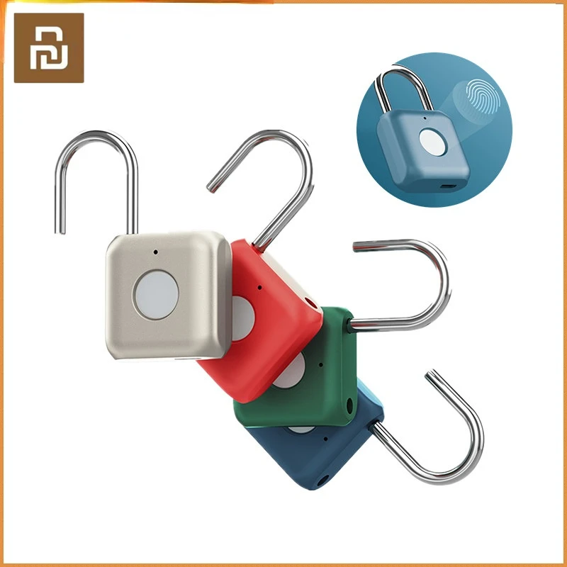 

Youpin Kitty Smart Touch Fingerprint Door Lock USB Charging Keyless Anti Theft Padlock Mijia Travel Case Drawer Safety Lock